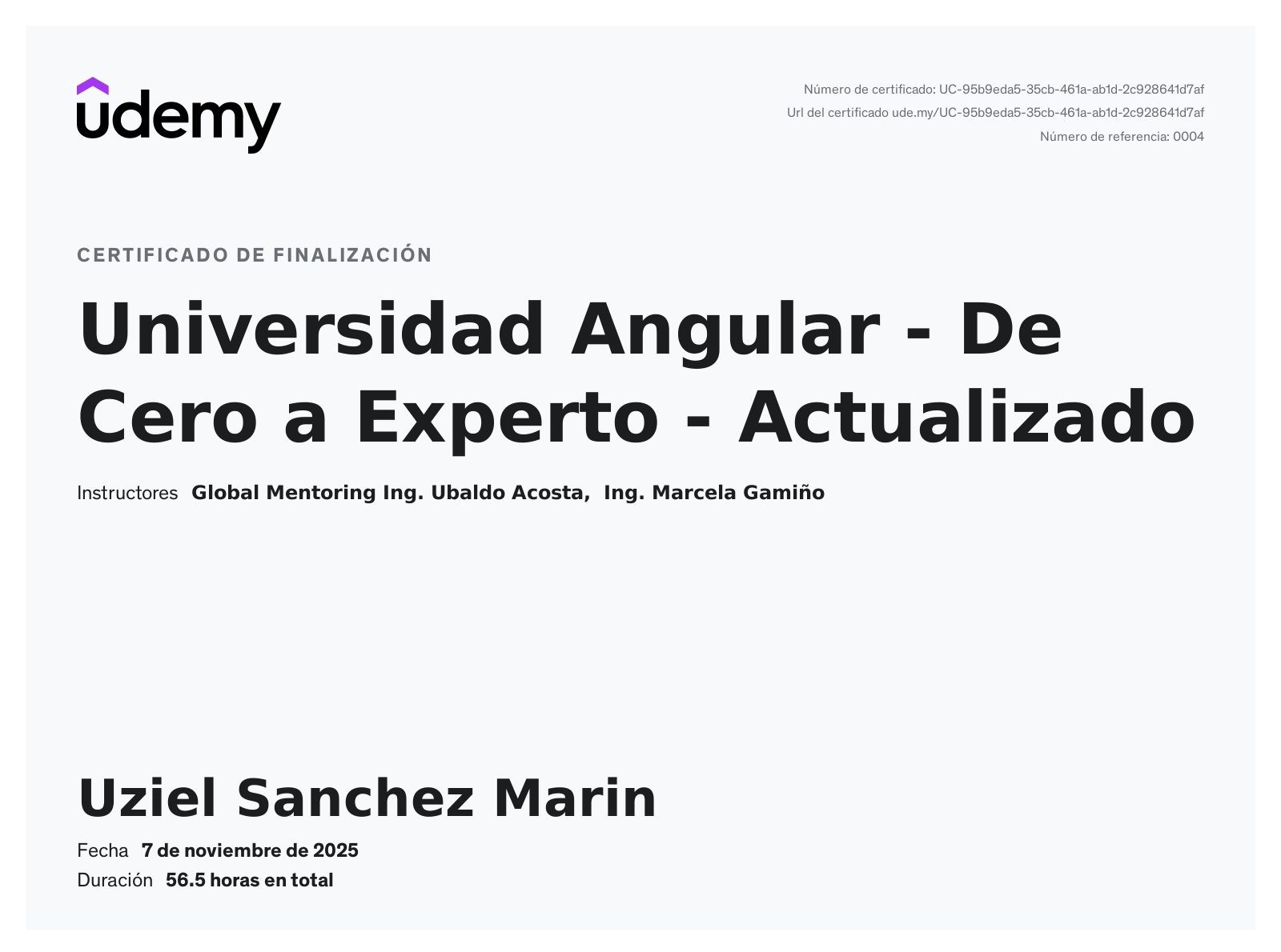 Universidad Angular - De Cero a Experto - Actualizado